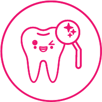 pediatric routine dental care icon